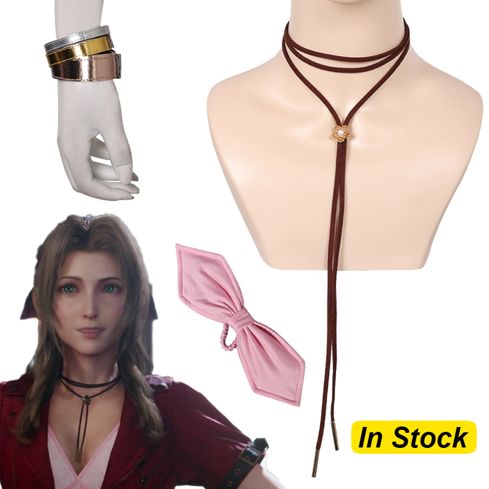 Aerith Cosplay Prop - 판타지아 에어리스 코스프레 목걸이 나비 넥타이