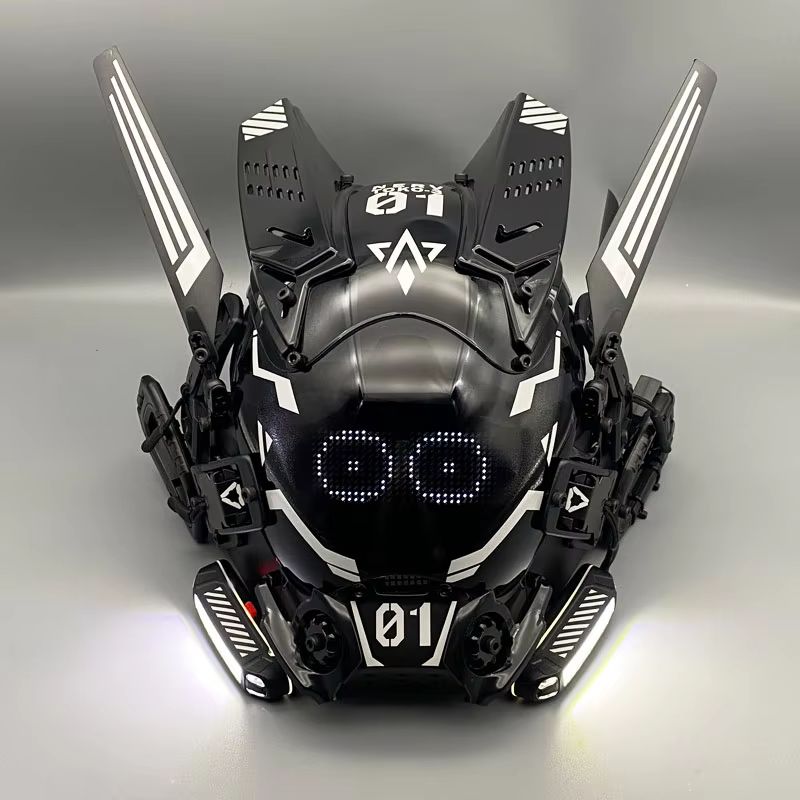 Cosplay Prop Display - 사이버 펑크 코스프레 마스크 메카 병사