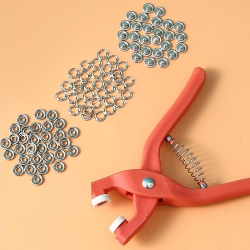 Snap Fastener Set - DIY 공예 재봉 도구, 중공 솔리드