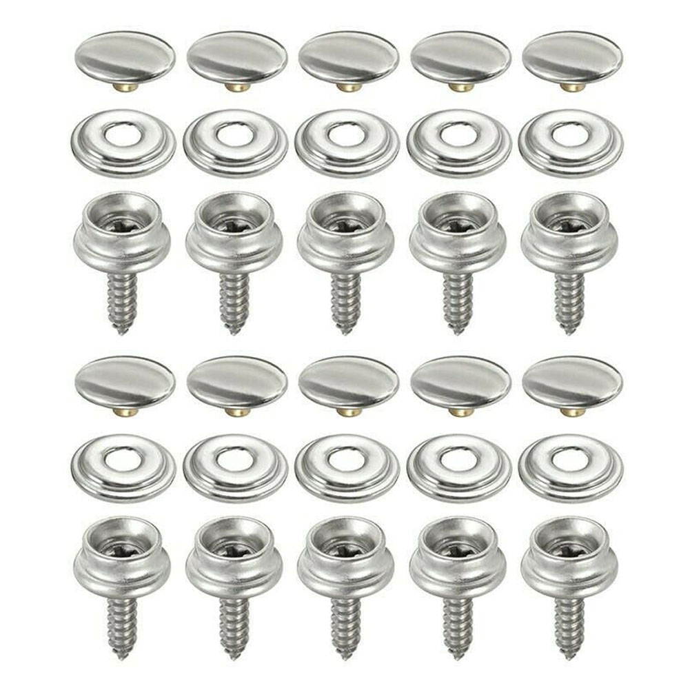 Snap Fastener Set - 스냅 패스너 스테인레스 캔버스 카포 나사