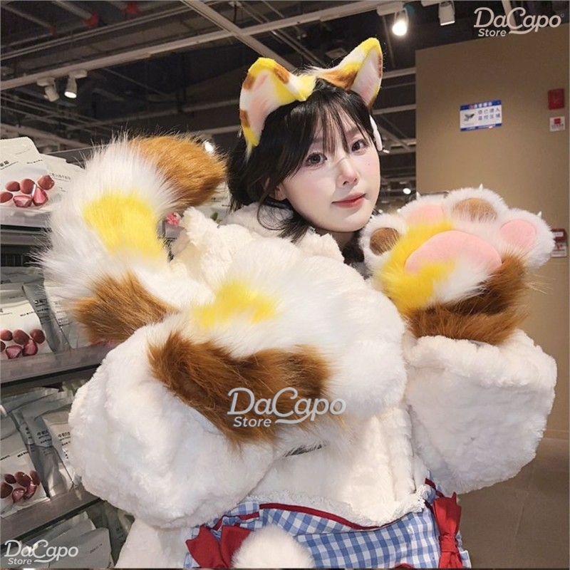 키구루미 칼리코 고양이 털복숭이 귀 꼬리 발 풀세트 케 - Cosplay Prop Kit 리뷰 및 가격
