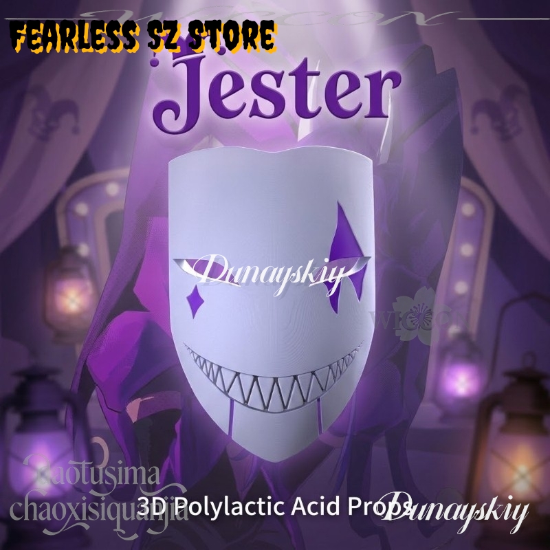 DUNAYSKIY%^& 코스프레 제스터 퍼플 패턴 광대 - Free Cosplay Prop Patterns 리뷰 및 가격