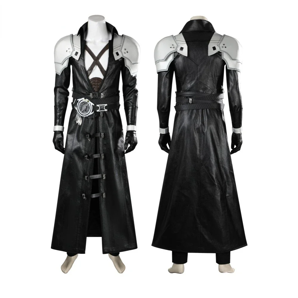 FF7 세피로스 코스프레 코스튬 블랙 판타지 가죽 코트 - Aerith Cosplay Prop 리뷰 및 가격