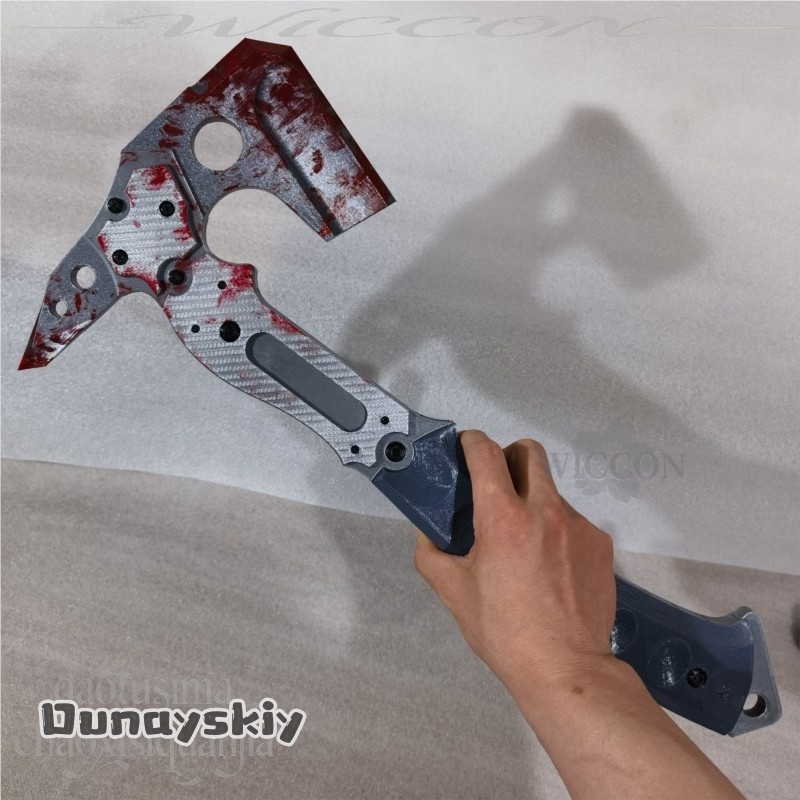 레온 고품질 가짜 전술 도끼 혈흔 무늬 3D 폴리락트산 - Free Cosplay Prop Patterns 리뷰 및 가격