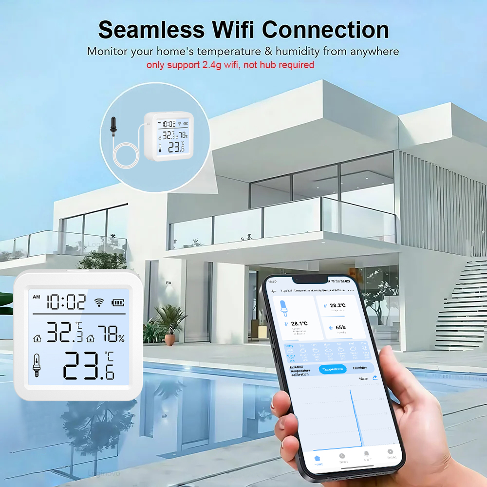최신형 스크린 디스플레이 WiFi/Zigbee 온습도계 - Worbla Thermoplastic 리뷰 및 가격