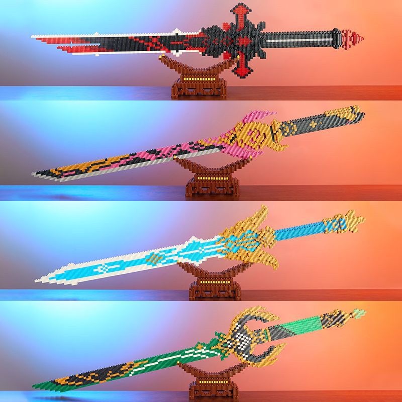 원신 임팩트 소드 빌딩 블록, 늑대 코스프레 무기 소품 - Cosplay Prop Building 리뷰 및 가격