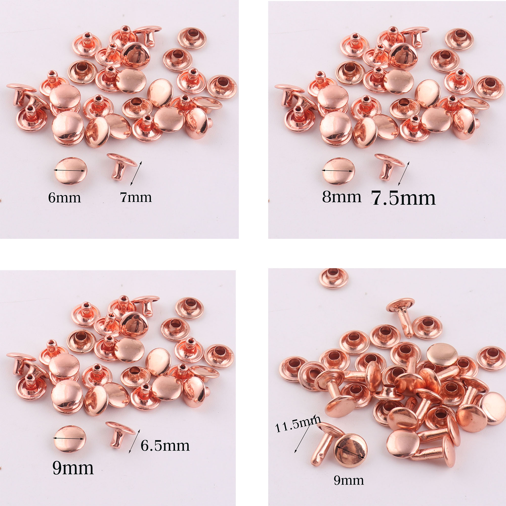 10 개/몫 라운드 라운드 리벳 스터드 리벳 패스너 스 - Snap Fastener Set 리뷰 및 가격