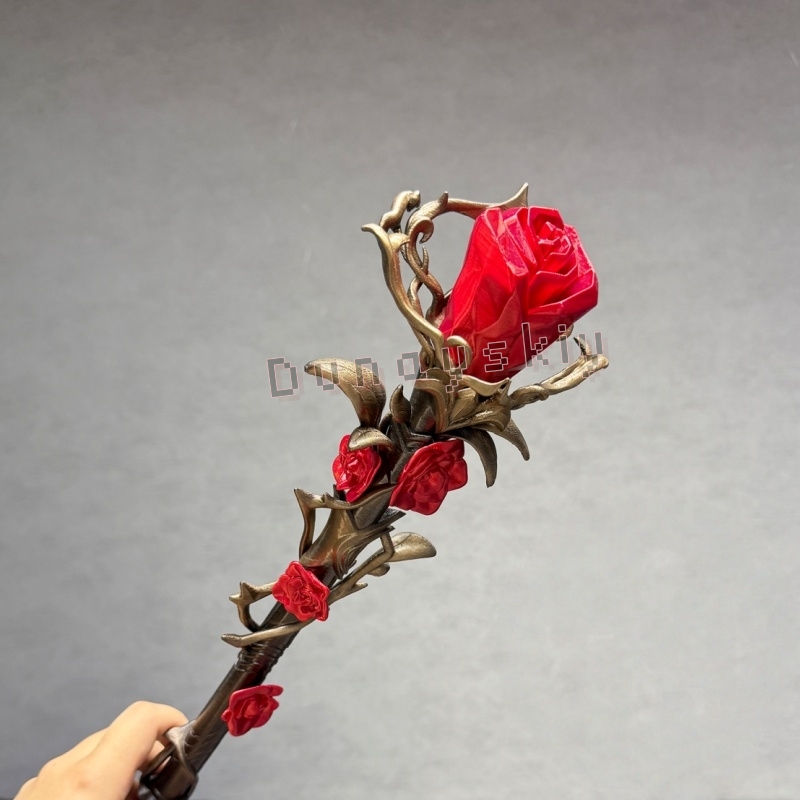 실루스 스태프 실버 윙 데몬 레드 로즈 완드 러브 앤  - Detachable Cosplay Prop 리뷰 및 가격