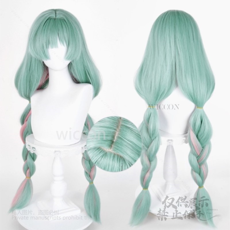 애니메이션 Phrolova 코스프레 가발 그린 핑크 혼 - Prop For Cosplay 리뷰 및 가격