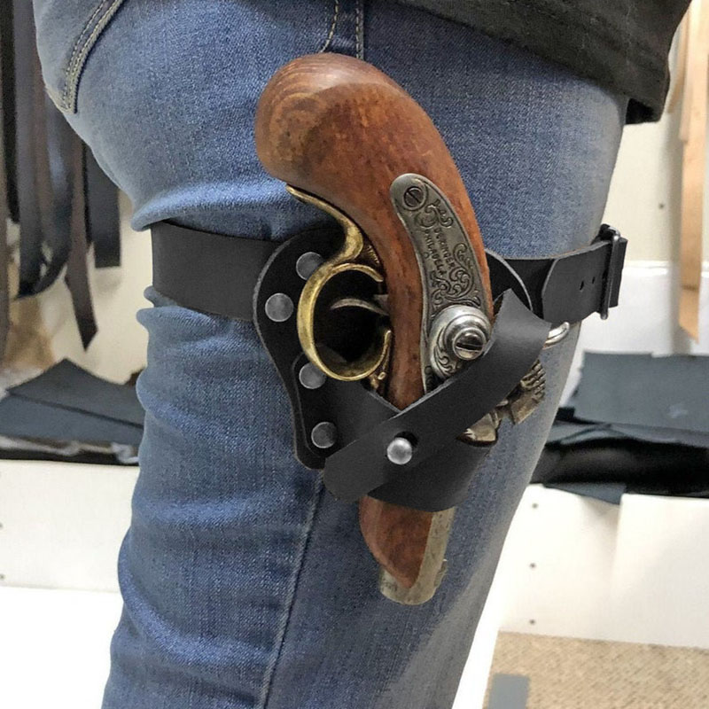 미니 피스톨 더링거 레그 가터 홀스터 르네상스 해적 장 - Cosplay Prop Pistol 리뷰 및 가격