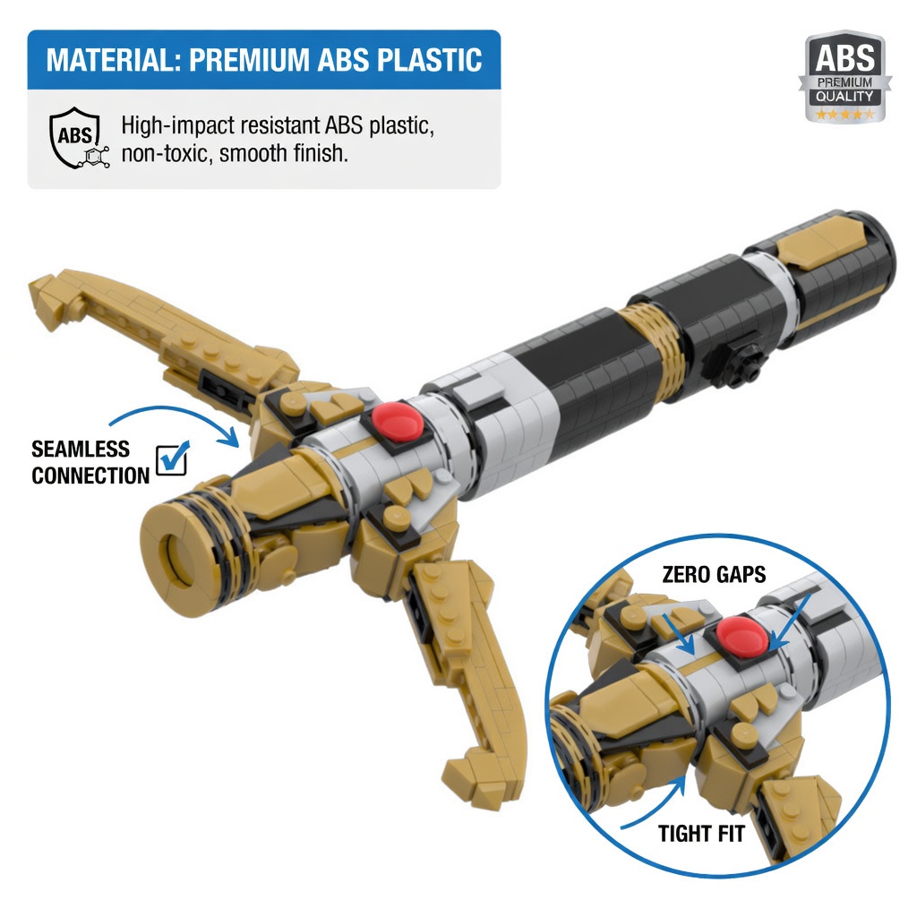 SF 에너지 소드 힐트 MOC 빌딩 블록 우주 기사 크 - Cosplay Prop Building 리뷰 및 가격