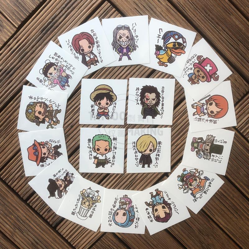 새로운 임시 타투 스티커 세트 18매, 원피스 루피 조 - Cosplay Prop Designer 리뷰 및 가격